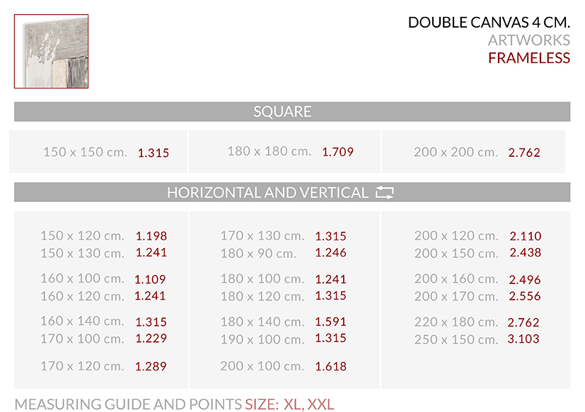 Medidas Marco Pyramidal Double Support XL